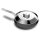 BARE Cookware 24 cm-es szénacél serpenyő + rozsdamentes acél fedél