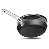 BARE Cookware 24 cm-es szénacél serpenyő + rozsdamentes acél fedél