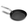 BARE Cookware 24 cm-es szénacél serpenyő + rozsdamentes acél fedél