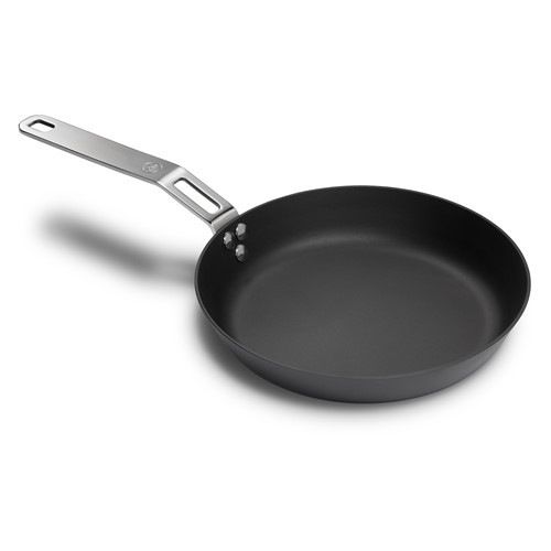 BARE Cookware tigaie din oțel carbon de 24 cm + capac din oțel inoxidabil