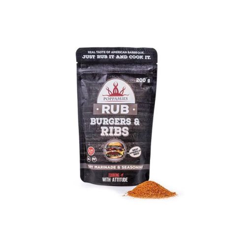 Poppamies Burgers&Ribs Rub 200 g