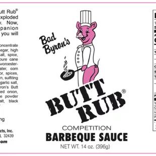 Bad Byron's Butt Rub Competition szósz (396 gr.)