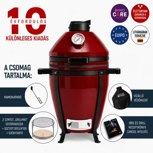 Kamado Bono® EVO Minimo Royal Vörös