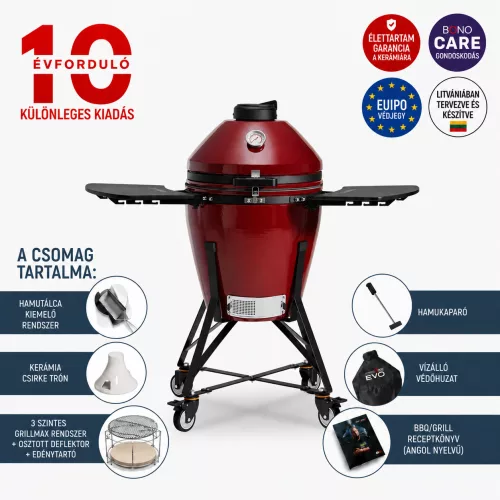 Kamado Bono® EVO Media Royal Vörös