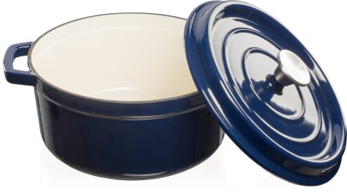 Grand Feu 3.5L Enamelled Cast Iron Casserole – Dark Blue