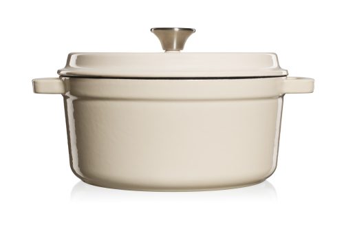 Grand Feu 4.7L Enamelled Cast Iron Casserole – Off-White
