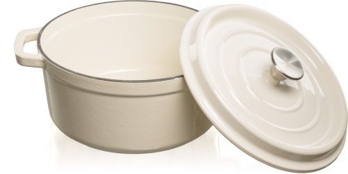 Grand Feu 4.7L Enamelled Cast Iron Casserole – Off-White