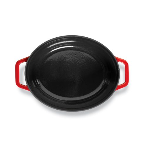Grand Feu 5.6L Oval Enamelled Cast Iron Casserole – Red
