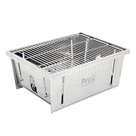 ProQ® FlatDog grătar BBQ portabil - oțel inoxidabil