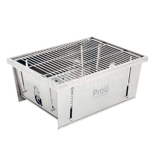 ProQ® FlatDog hordozható BBQ grill - rozsdamentes acél
