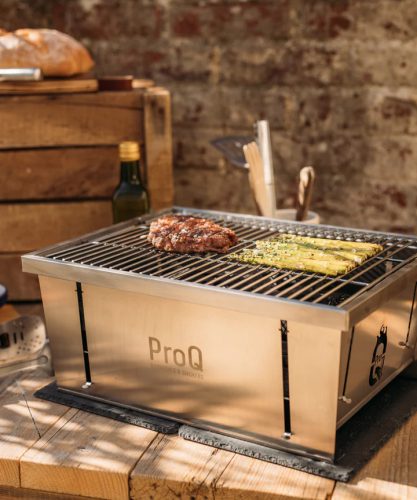 ProQ® FlatDog portable BBQ grill - stainless steel