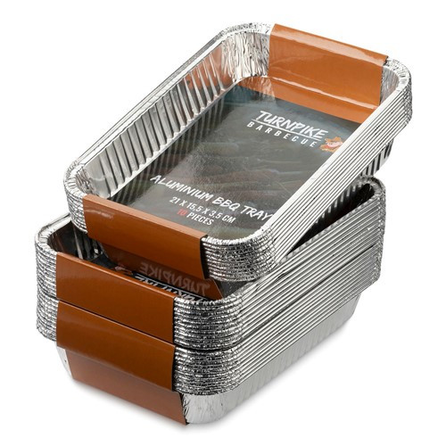 Turnpike BBQ Alumínium Tálca 21,5 x 15,5 x 3,5 cm (10 db/csomag)