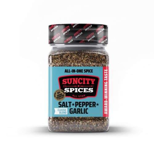 Best of Suncity Spices,  Set with 6 Shakers in a Box - The Perfect Choice for Meat Lovers to Grill and Bbq