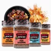 Suncity Spices Best of Grill Seasonings, One Set with 4 Shakers - Grill Master Collection